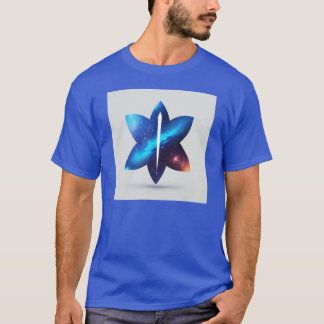 Celestial Blaze: Minimale verschwommene Feuergalax T-Shirt
