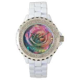 Celestial Blossom: Alien Rose Armbanduhr