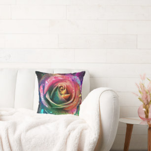 Celestial Blossom: Alien Rose Kissen