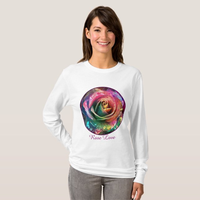 Celestial Blossom: Alien Rose T-Shirt (Vorne ganz)