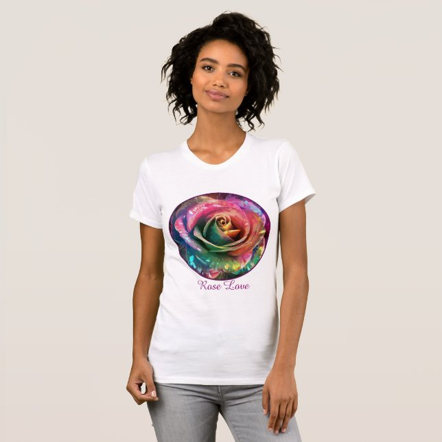Celestial Blossom: Alien Rose T-Shirt (Vorne ganz)