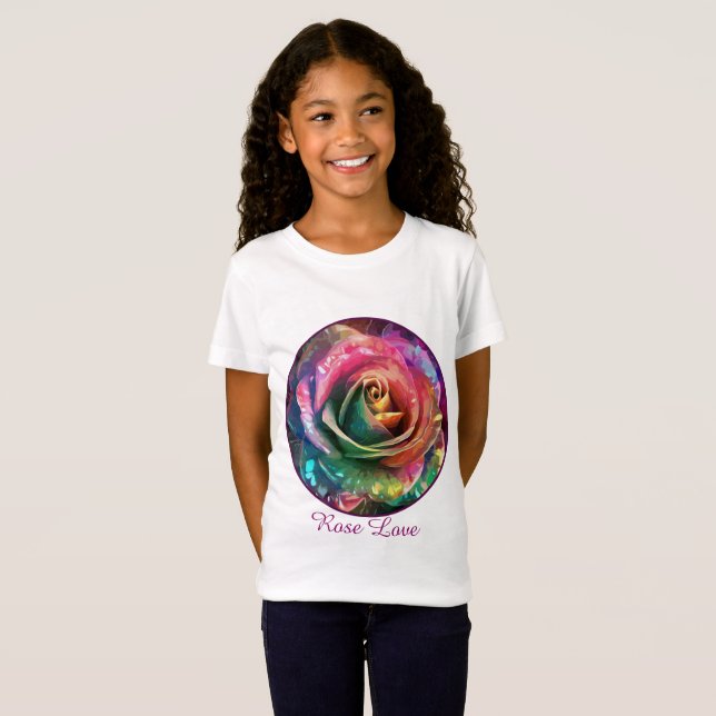 Celestial Blossom: Alien Rose T-Shirt (Vorne ganz)