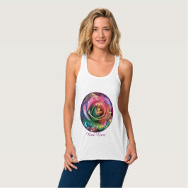 Celestial Blossom: Alien Rose Tank Top