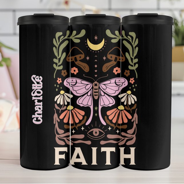 Celestial Boho Butterfly Faith Graphic Thermosbecher (Von Creator hochgeladen)