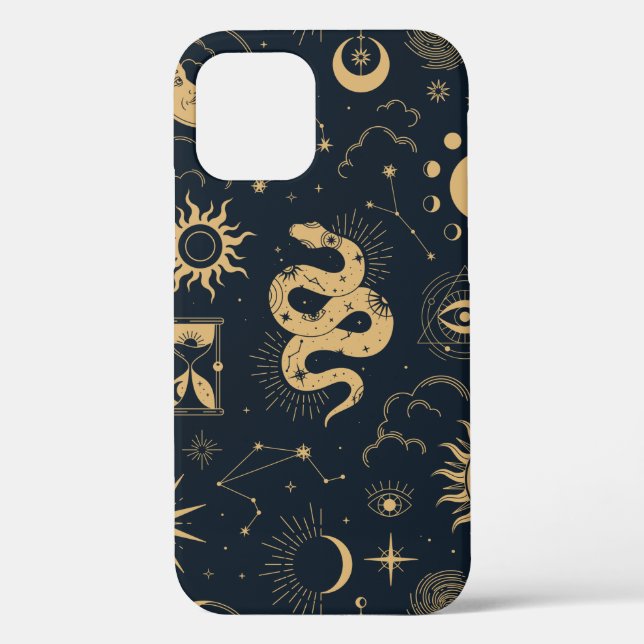 Celestial boho seamless pattern  Case-Mate iPhone hülle (Rückseite)