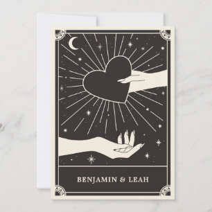 Celestial Boho Tarot Hochzeit Einladung