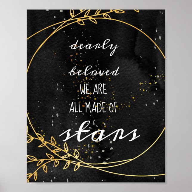 Celestial Boho Wedding Welcome Sign Poster (Vorne)