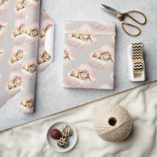 Celestial Bunny Rabbit Birthday Geschenkpapier