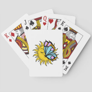 Celestial Butterfly Sun Spielkarten