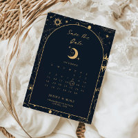 Celestial Calendar Arch Save the Date Einladung