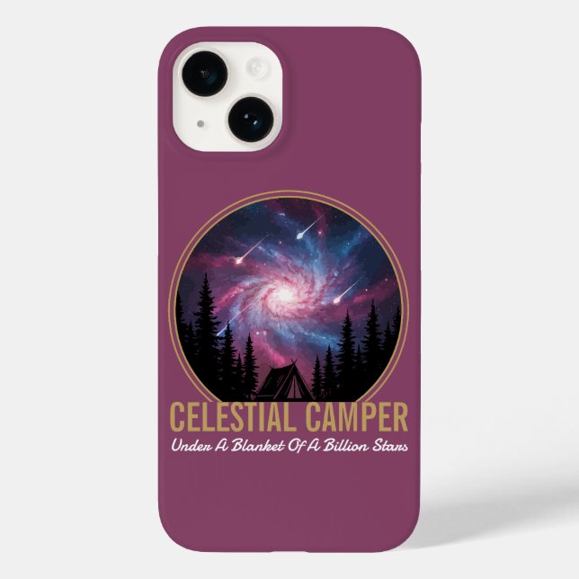 Celestial Camper Galaxy Night Scene Case-Mate iPhone 14 Hülle (Rückseite)