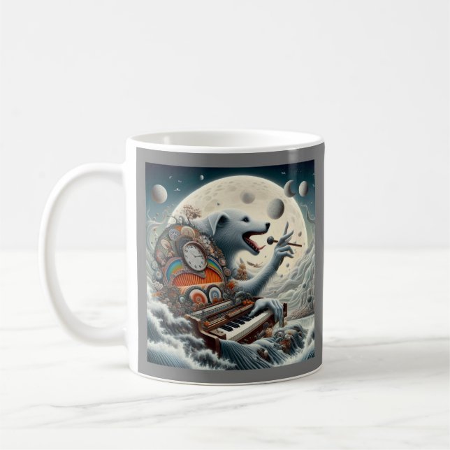 Celestial Canis Pianist Kaffeetasse (Links)
