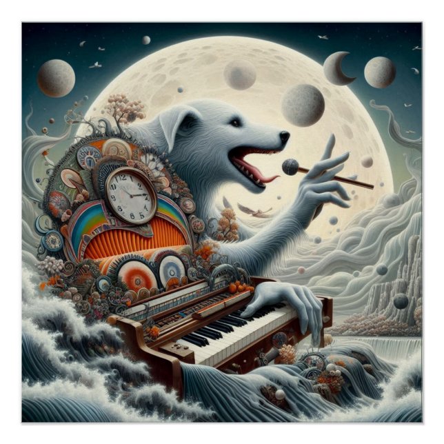 Celestial Canis Pianist Poster (Vorderseite)
