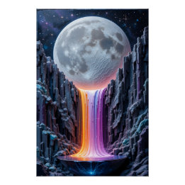 Celestial Cascade Skulptur Poster