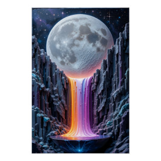 Celestial Cascade Skulptur Poster