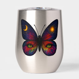 Celestial Cat-Eye Butterfly Colorful Sun Moon Boho