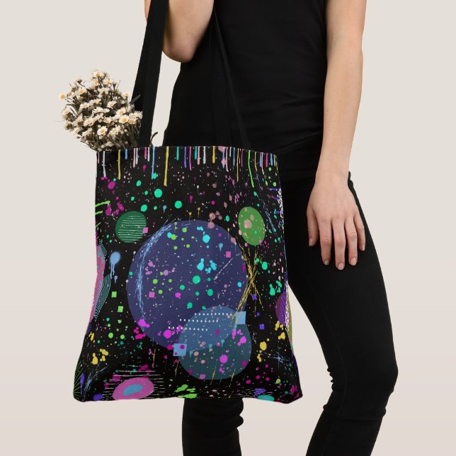 Celestial Celebrations: Maximalist Abstract Art  Tasche (Von Nahem)