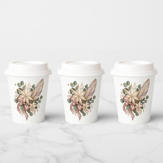 Celestial Christmas Elegance Pappbecher (Multi)