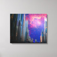 "Celestial City Sky" Leinwand Art Print