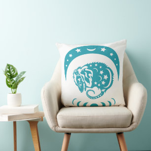 Celestial Cjüngsten Moon Possum Whimsical Nature Kissen