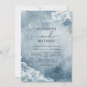 Celestial Cloud Dream Wedding Einladung