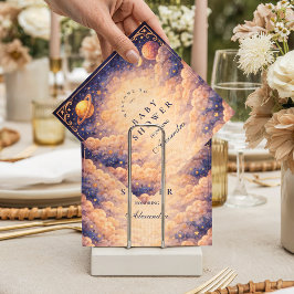 Celestial Cloud Planets Baby Shower Serviette