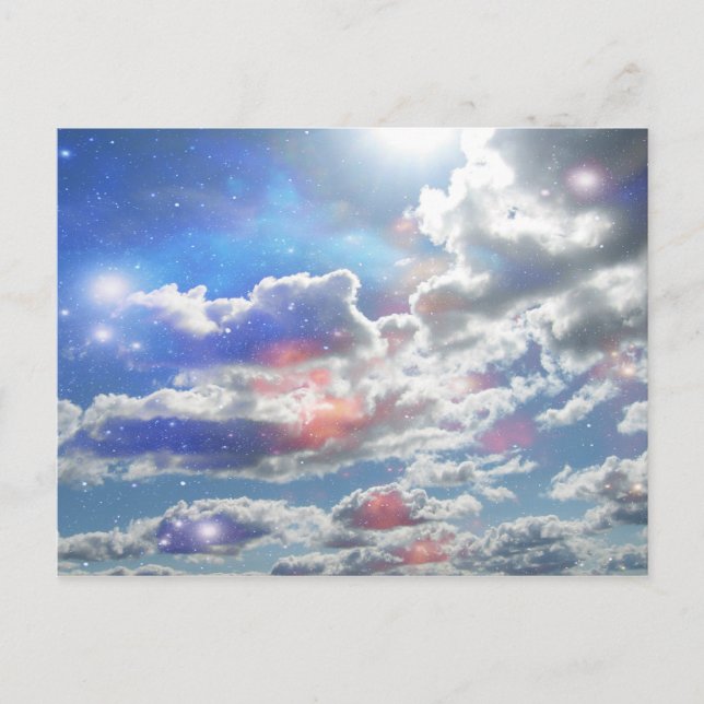 Celestial Clouds Postcard Postkarte (Vorderseite)