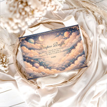 Celestial Clouds Stars Baby Shower Diapper Raffle