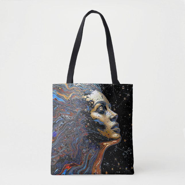 "Celestial Cognition" – A Surreal Portrait Tasche (Vorderseite)