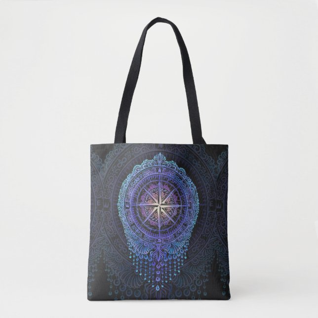 Celestial Compass Mandala Tasche (Vorderseite)