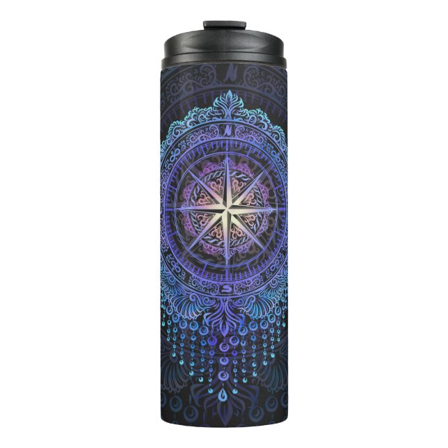 Celestial Compass Mandala Thermosbecher (Vorderseite)
