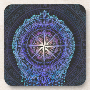 Celestial Compass Mandala Untersetzer