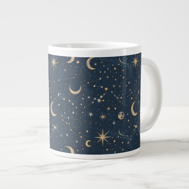 Celestial Constellation - Starry Night (1) Jumbo-Tasse (Vorderseite Rechts)
