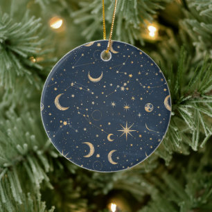 Celestial Constellation - Starry Night (1) Keramik Ornament