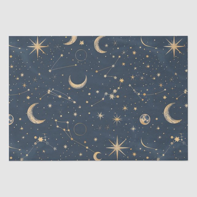 Celestial Constellation - Starry Night (1) Seidenpapier (Vorderseite)