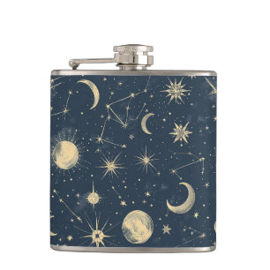 Celestial Constellation - Starry Night (2) Flachmann