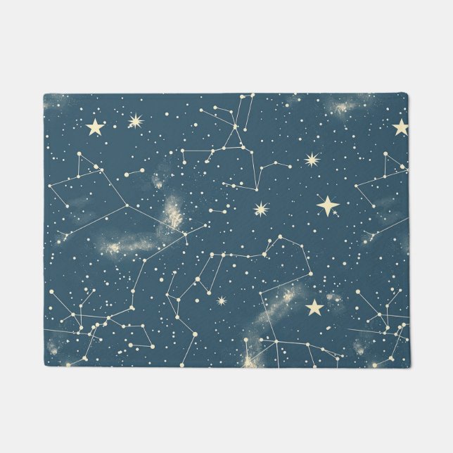 Celestial Constellation - Starry Night (2) Fußmatte (Vorderseite)