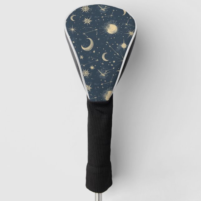 Celestial Constellation - Starry Night (2) Golf Headcover (Vorderseite)