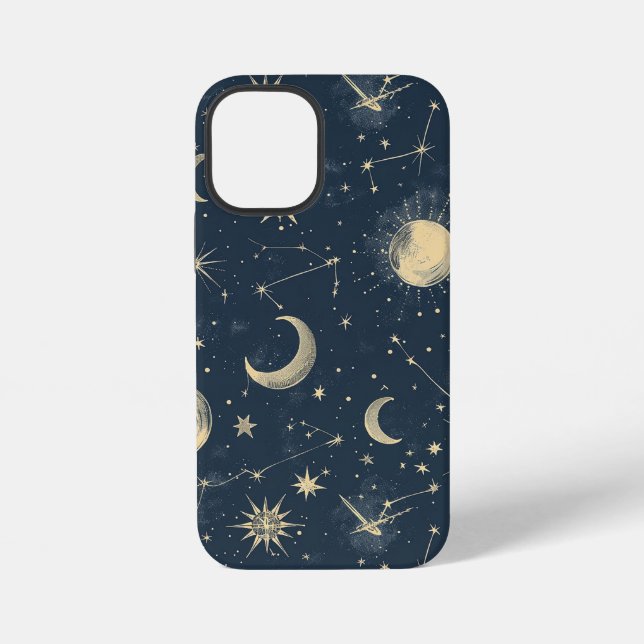 Celestial Constellation - Starry Night (2) iPhone 12 Mini Hülle (Rückseite)