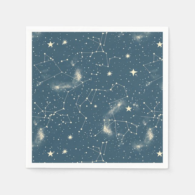 Celestial Constellation - Starry Night (2) Serviette (Vorderseite)