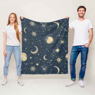 Celestial Constellation - Starry Night (3) Fleecedecke