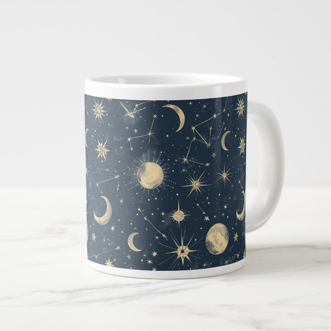 Celestial Constellation - Starry Night (3) Jumbo-Tasse (Vorderseite Rechts)
