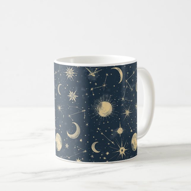 Celestial Constellation - Starry Night (3) Kaffeetasse (VorderseiteRechts)