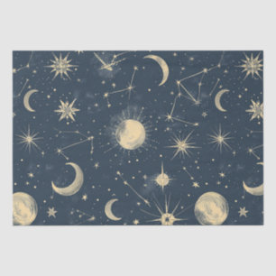Celestial Constellation - Starry Night (3) Seidenpapier