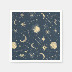 Celestial Constellation - Starry Night (3) Serviette