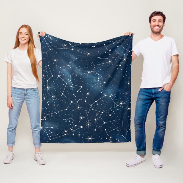 Celestial Constellation - Starry Night (4) Fleecedecke (Beispiel)