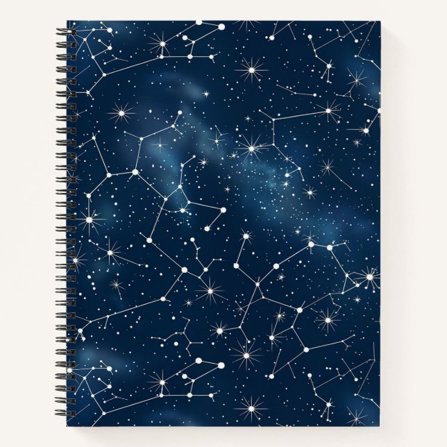 Celestial Constellation - Starry Night (4) Notizbuch (Vorderseite)