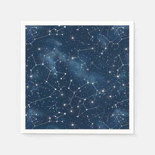 Celestial Constellation - Starry Night (4) Serviette