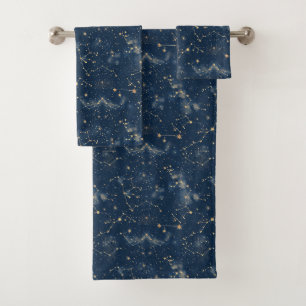 Celestial Constellation - Starry Night (5) Badhandtuch Set