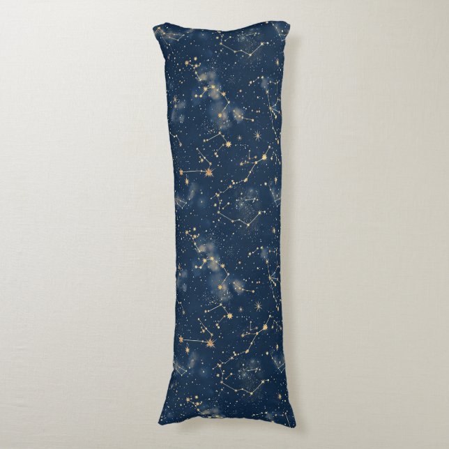 Celestial Constellation - Starry Night (5) Seitenschläferkissen (Vorderseite Vertikal)